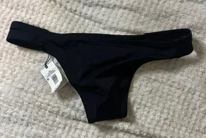 Extra Large Very Cheeky Little Ways Black Swimsuit Bottom thumbnail 2