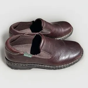 Eastland Newport Womens 10W Dark Brown Leather Slip On Clogs Shoes Granola Girl thumbnail 4