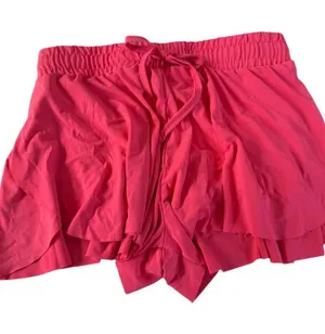 Girls btween Pink Ruffle Shorts Elastic Waistband Layered thumbnail 1
