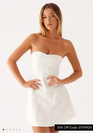 Peppermayo Mini Dress White thumbnail 1