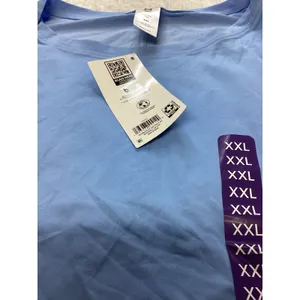 Members Mark Womens Active Tee XXL‎ Blue Short Sleeve Moisture Wicking Relaxed thumbnail 4