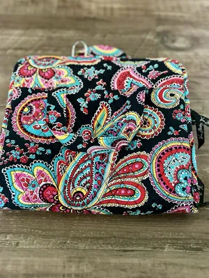 Vera Bradley Petal Paisley Hanging Travel Organizer Cosmetic Makeup Toiletry Bag thumbnail 7