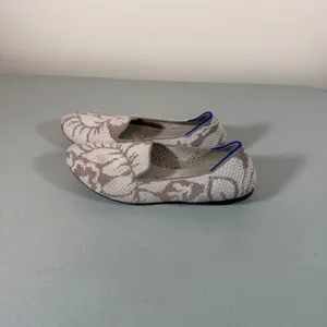 Rothy’s The Loafer Slip On Flats Womens 7 Retired Petal Grey Floral Woven Knit thumbnail 4