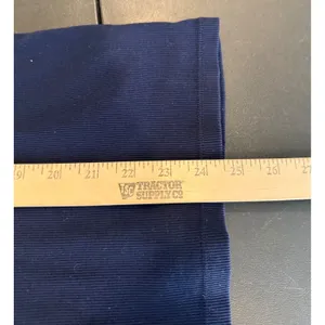 Ralph Lauren LRL XL Sweater Top Navy Blue Quilted Suede Shoulder‎ Patch Ribbed thumbnail 5