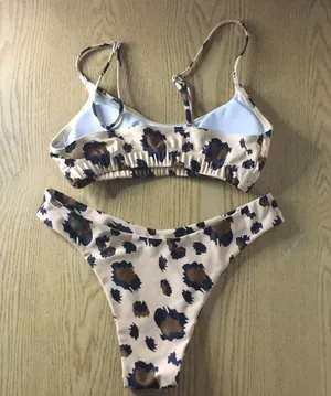 2Pc Super Sexy Animal Print Bikini Swimsuit Size Small thumbnail 5