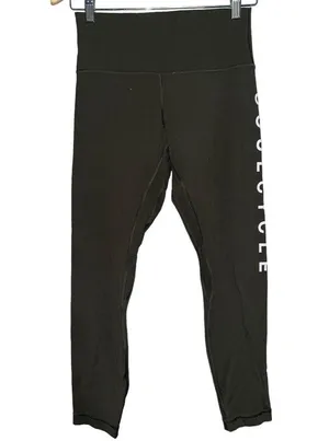 Lululemon x Soul Cycle Women’s Size 8 Olive Army Green Align Pant Leggings thumbnail 3
