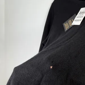 Charter Club Luxury 100% Cashmere Black Crew Sweater Capsole FLAW Womens Medium thumbnail 6