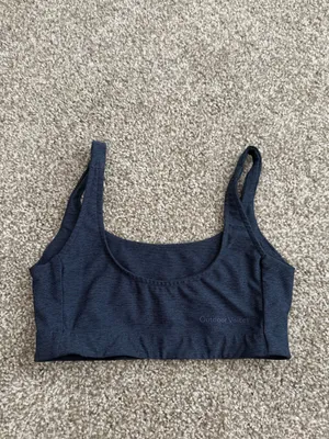Outdoor Voices Navy Double-Time Bra size Small Coastal Athleisure thumbnail 3