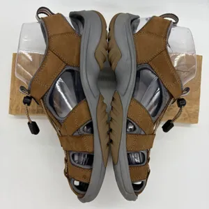 Privo by‎ Clarks Womens 7 Sandals Joyner Brown Leather Hiking Walking Outdoors thumbnail 4