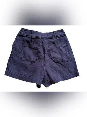 Boden Dark Blue Navy Shorts Womens Size 4 High Rise Preppy Classic thumbnail 9