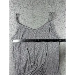 Vintage Kaileigh Y2K Tank‎ Top Women Large Striped Pleated Front Boho Nautical thumbnail 3