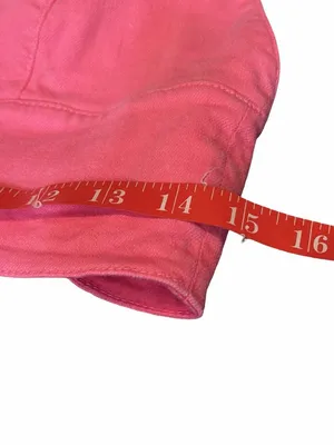 Alice + Olivia Carli V-Neck Denim Crop Top Pink Candy Size 8 Boho Festival Party thumbnail 8