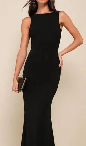 LULU’S black mermaid dress thumbnail 1