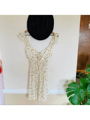 Reformation Emmaline Floral Print Mini Dress thumbnail 3
