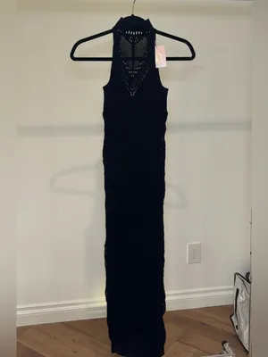 Savage X Fenty Black Viva La Diva Seamless Maxi Dress – NWT Size fits XS-XL thumbnail 2