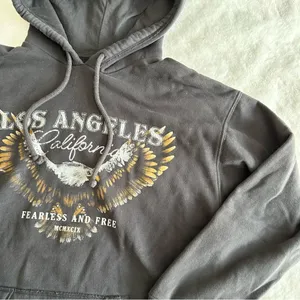 Hollister Graphic Oversized Hoodie Women’s Size Small thumbnail 3
