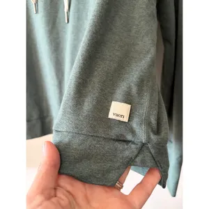 VUORI Halo Essential DreamKnit Green Pullover Cropped Hoodie Womens Small thumbnail 5