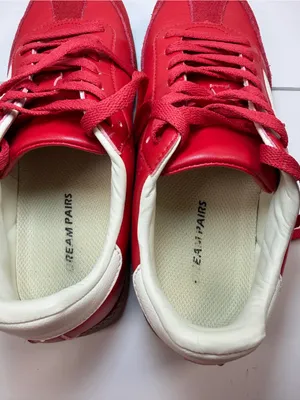 Dream Paris Sneakers Women’s US 9 Red White Leather Gum Sole Casual Retro thumbnail 4