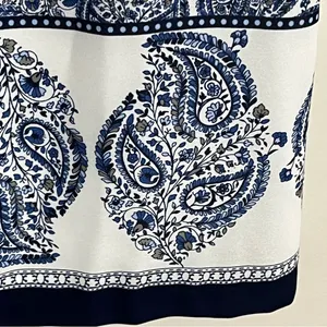 Women's Lulus Taj Mahal Tour Lined Shift‎ Dress in Blue & White Size Medium thumbnail 5