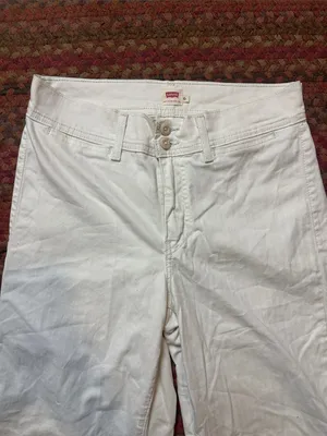 Levi's High-Rise wide leg Women's White pants thumbnail 3