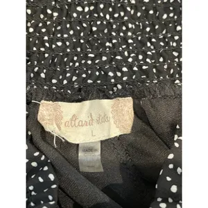Altar’d State Flowy Skirt Black White Polka Dot Size L thumbnail 4