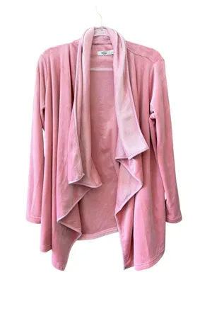 Ugg Soft Pink Size Small Plush Waterfall Cardigan Wrap Cozy Lounge thumbnail 1