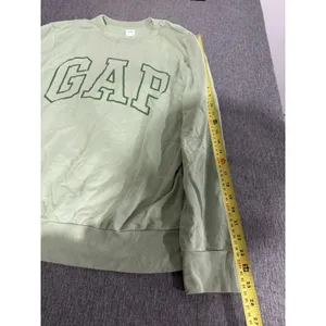 GAP Women's Logo Crewneck Sweatshirt Sage Green Sz L Comfy Cozy thumbnail 6