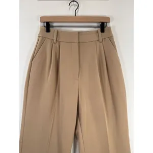 Favorite Daughter Womens Pants Brown Pleated High Rise Wide Leg Stretch Size 8 thumbnail 8