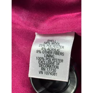 Merona Women Double‎ Breasted Gray Wool Blend Pea Coat Jacket Size Medium thumbnail 10