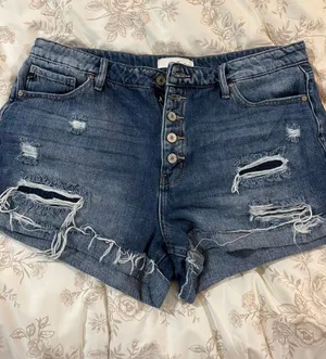 KanCan Denim Shorts USA Distressed High-Rise thumbnail 1