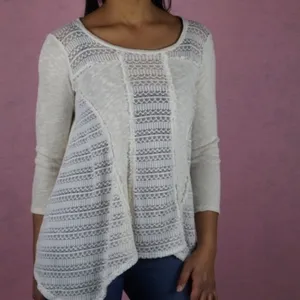 🍁 BLU PEPPER Burnout Embroider Shark Bite Sweater‎ thumbnail 8