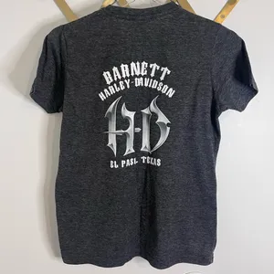 Harley Davidson Barnett El Paso Texas Graphic Tee Small Grey Vintage 00s thumbnail 6