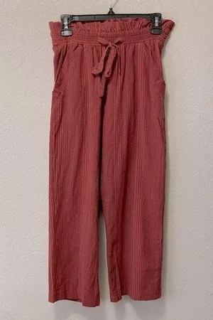 Paper Bag Fall Pin Striped Pants With Bow! thumbnail 1