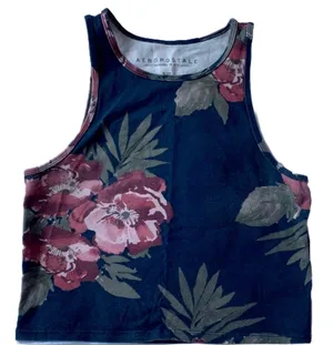 Aeropostale Floral Crop Top thumbnail 1