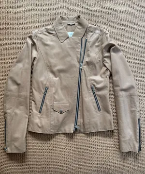 Tan Leather Jacket thumbnail 1
