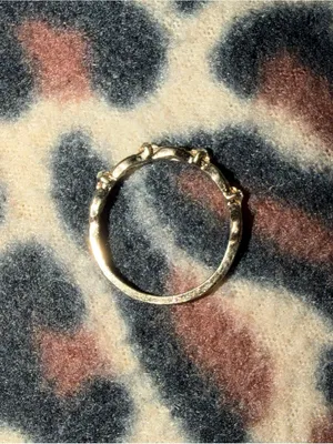 90s style gold and silver gemstone ring thumbnail 5