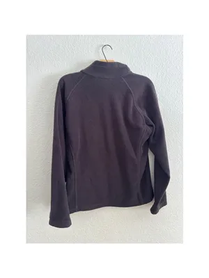 Columbia Benton Springs Fleece Jacket Womens Large Black Full‎ Zip XL6511 thumbnail 2