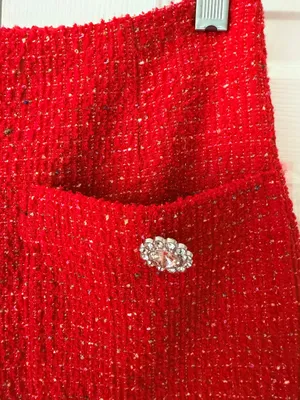 NWT Anthropologie Maeve The Colette Crop Wide-Leg Pants: Tweed Edition, Size 25 thumbnail 9