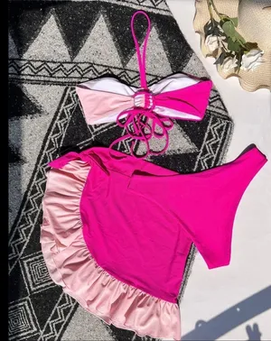 Boutique Colorblock three pieces set pink thumbnail 5