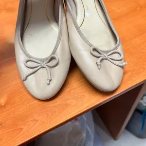 Sam‎ Edelman Circus Taupe Beige Leather Ballet Flats – Size 6.5 thumbnail 9