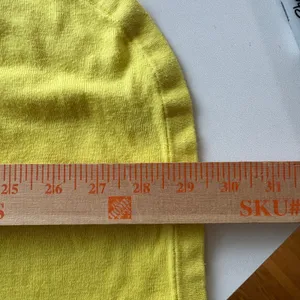 Lululemon Sweater Womens‎ XL Yellow Long Sleeve Ribbed Cuff Back Logo Curved Hem thumbnail 7
