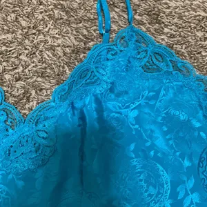 Victoria's Secret Vintage gold label lace slip dress lingerie adjustable straps thumbnail 5