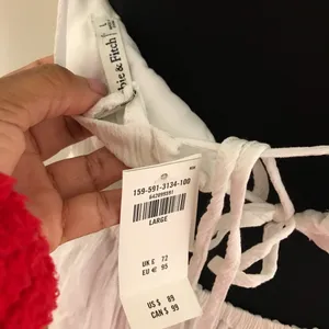 Abercrombie & Fitch White Strappy Maxi Dress NWT thumbnail 6