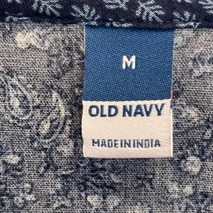 Old Navy‎ Blue Floral Paisley Tiered Midi Dress Womens M Boho Peasant Prairie thumbnail 3