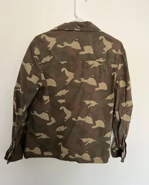 Army Green Military Jacket Multiple thumbnail 2