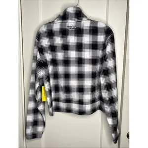 EleVen by Venus Williams Women's One More Time Pullover, B/w Plaid Size XS $138 thumbnail 8