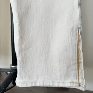 Abercrombie & Fitch The 90’s Straight Ultra High Rise Curve Love 10‎ Long Cream thumbnail 6