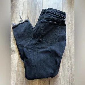Abercrombie and Fitch black jeans size 12R The skinny high rise curve love thumbnail 3