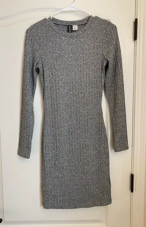 NWT H&M Divided Gray Womens Dress size 6 thumbnail 1