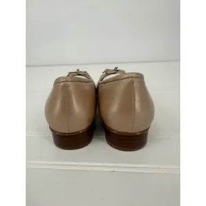 Vtg Karen Scott Floral Flats Women 7.5 Gold Leather Low Heel Dress Shoes Comfort thumbnail 5